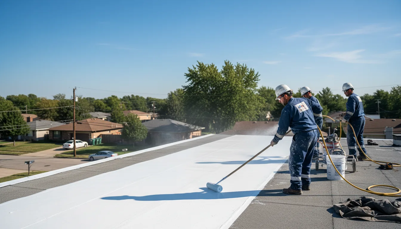 Commercial roof coating in Farnham, NY near me